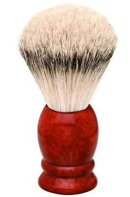 XL Pennello da Barba Radica & Tasso Punte D'Argento Extra Grande Erbe Solingen - Immagine 1 di 3