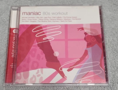 Maniac 80s Workout CD By Universal Music, Billy Idol, Iggy Pop, Very Good TESTED Foto 1 de 4