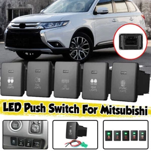 For Mitsubishi Outlander Triton MQ MR Pajero Mirage LED Push Switch Light 12V - Picture 1 of 16