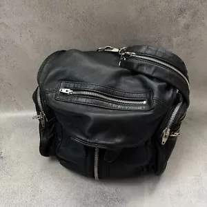 Woman`s ALEXANDER WANG Lamb Leather Convertible Backpack Bag Popper Flap Fashion - Picture 1 of 20