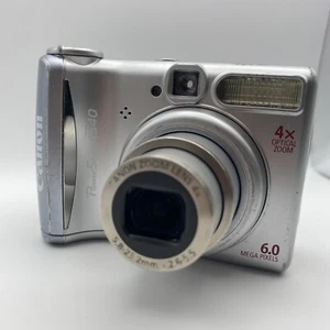 Canon PowerShot A540 6 MP 4x zoom ottico argento fotocamera digitale compatta - leggere - Foto 1 di 18
