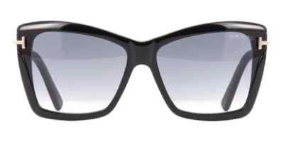 Tom Ford Leah TF849 01B Black Butterfly Plastic Sunglasses Frame 64-15-135 - Image 1 of 3