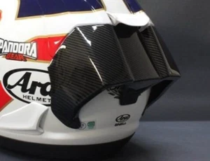 Helmet Arai RX-7X Spoiler set Carbon style PANDORA GEAR Spoiler only - Picture 1 of 14