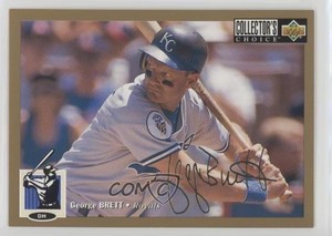 1994 Upper Deck Collector's Choice Gold Signature George Brett #65 HOF