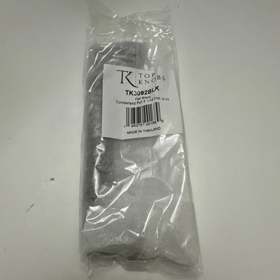 Top Knobs TK3092BLK Cabinet Cumberland Pull 5 1/16 Inch Center-Flat Black - Image 1 of 3