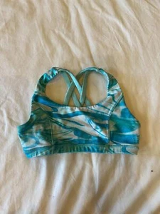 Justice (no size listed) blue sports bra GB 10 - Picture 1 of 2