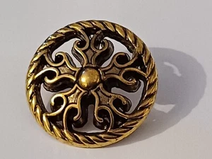 25 mm x 10 Bronze Look Gothic Stil gemustert Schaft hinten HQ John Lewis Knöpfe - Bild 1 von 1
