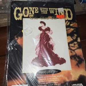 Vom Winde verweht Scarlett's rotes Kleid Kreuzstich Set Freizeit Kunst 114201 - Bild 1 von 3
