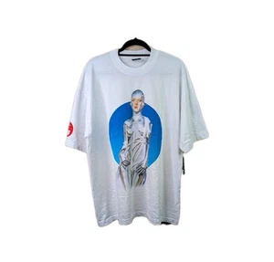 +44 Lewis Hamilton x Sorayama Chrome T-Shirt Herren Gr. XL Weiß Kurzarm Neu - Bild 1 von 23