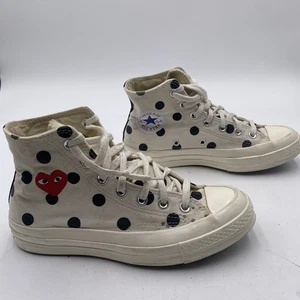 Play Converse Polka Dot Chuck Taylor High White Comms des Garcons Damen 7,5 - Bild 1 von 12
