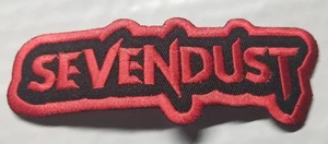 Embroidered Sevendust Band red Patch approx 1.5x4.25" - Picture 1 of 2