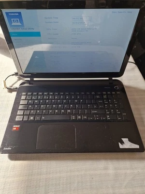 Toshiba Satellite L50D-B-151 laptop, AMD A8-6410, 4GB RAM For parts No HDD  - Image 1 of 4