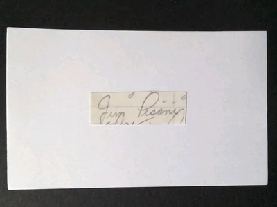 Jim Pisoni Signed Autograph Cut Debut 1953 St Louis Browns New York Yankees RARE - Image 1 of 2