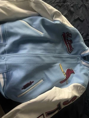 St. Louis Cardinals Varsity Jacket Blue and White - Image 1 of 3