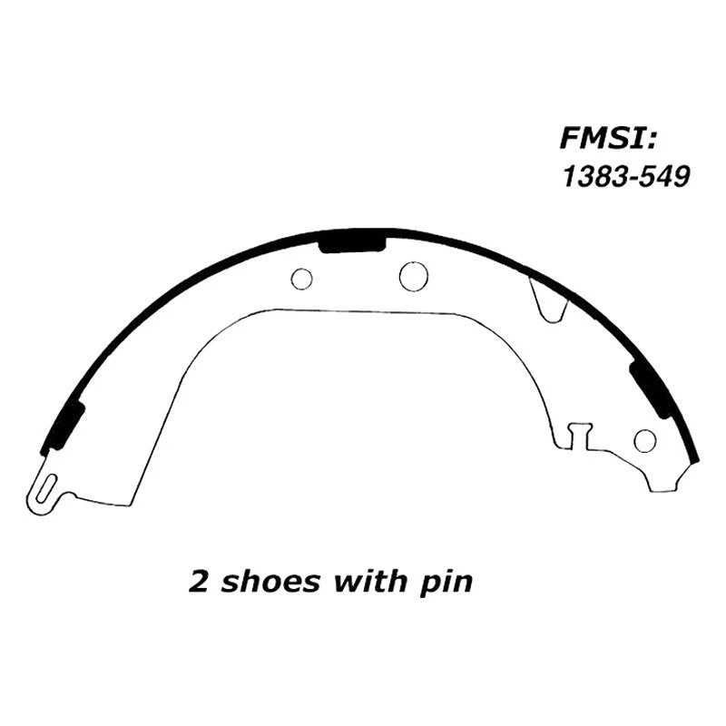 For Toyota Land Cruiser 1981-1994 Centric Premium Rear Parking Brake Shoes Foto 1 de 1