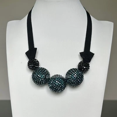 Collar bola grande Swarovski pin up índigo verde azulado negro 1110462 Foto 1 de 4