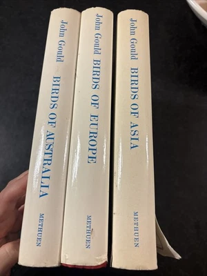 John Gould Birds of Europe Asia & Australia Methuen 1st Ed Set - 3 Book Lot - image 1 of 4