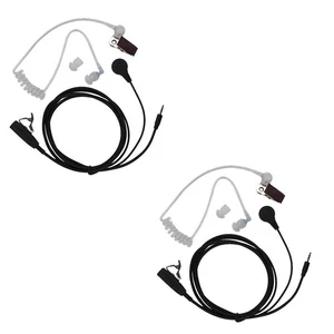 Walkie Talkie Headset 1 Pin Covert Acoustic Tube Earpiece with Mic Compatible... - Picture 1 of 2