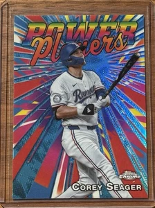 2025 Topps Chrome Corey Seager Power Players #PP-8 Texas Rangers - Bild 1 von 2