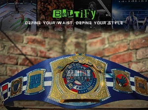 J.C 2025 Blue Spinner Championship Replica Title Belt 2-4mm Brass - Bild 1 von 9