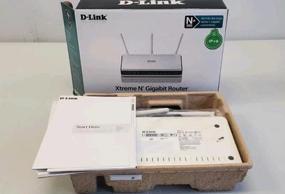 D-Link Xtreme N Gigabit Router DIR-655 Extreme 300 Mbps 4-Port Wireless New - Image 1 of 2