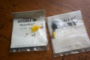 ZWEI PAKETE Vintage GRASSL'S DOUBLE OO Dart / Grippe Grippe IN PKG, River Falls WI - Bild 1 von 2