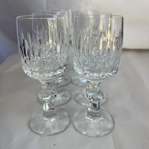 8 Vintage Schott-Zwiesel "FLAMENCO" Crystal Cordial Glasses, 4-5/8" - Picture 1 of 6