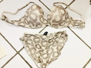 Elbrina Dessous Set Silber Creme BH 75B Slip S/36 - Bild 1 von 5