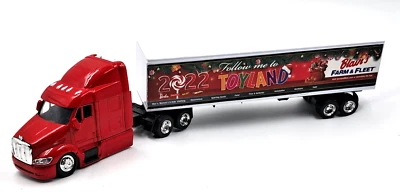 2022 Blain's Farm & Fleet 17" Peterbuilt Semi Truck Tractor Trailer 1/43 READ - Image 1 of 4