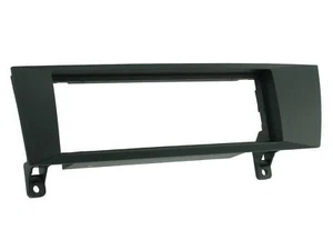 CT24BM04 BLACK SINGLE DIN STEREO FASCIA SURROUND TRIM FOR BMW 3 SERIES E90 E91 - Picture 1 of 2
