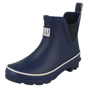 Girls Pull On Ankle Short Elle Sport Wellington Boots - X1R273 - Picture 1 of 18