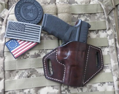 NEW PACIFICA LEATHER Fits Springfield Hellcat PRO, Forward Cant Holster, With & Without OSP Optic.