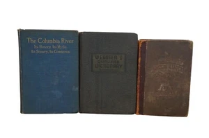 3 antike Sachbücher Lehrbücher Columbia River Appleton Leser Wörterbuch - Bild 1 von 12