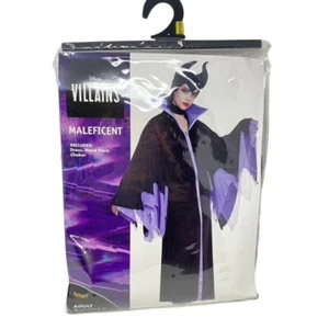 Disney Villains Adult Classic Maleficent Costume Dress Headpiece Choker M 8-10 - Picture 1 of 6