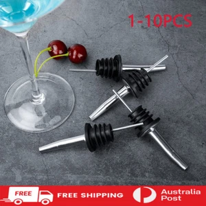 10pcs Bottle Pourer Spout Stopper Dispenser Liquor Flow Set Wine Olive Oil - Picture 1 of 12