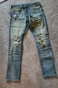 EmbellishNYC Distressed Skinny Jeans. Size 32x32 - Picture 1 of 2