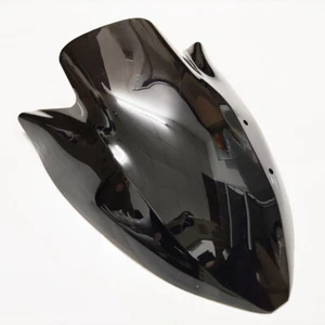 For Kawasaki Z1000 2003-2006 2004 2005 Double Bubble Windshield Windscreen Black - Picture 1 of 7