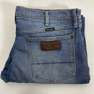 Wrangler Mens Taxas Tapered Steel Broke Broken Twill Jeans Size 38 Near New JMAK - Picture 1 of 9