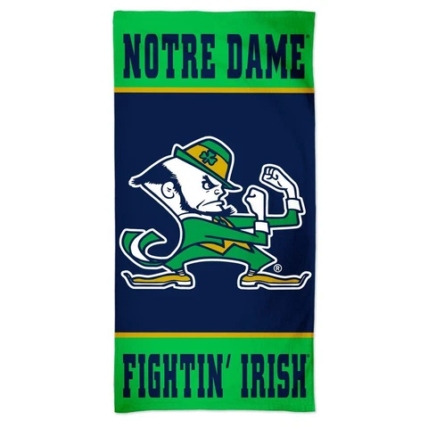 NOTRE DAME FIGHTING IRISH LEPRECHAUN 30"X60" FIBER REACTIVE BEACH TOWEL WINCRAFT Cover