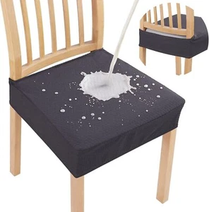 Waterproof Seat Covers for Dining Room Chairs Set of 8 - Picture 1 of 6
