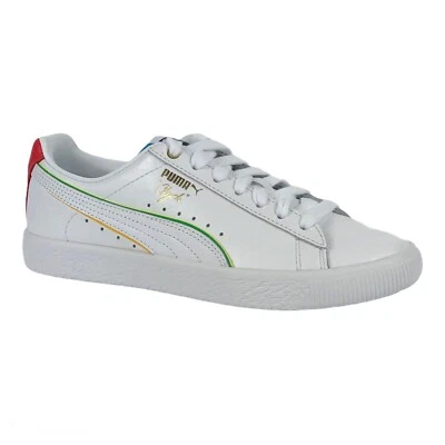 Puma Women's Sneakers Clyde World Hood Unity White Red Blue women's size 7 New! - Image 1 of 4