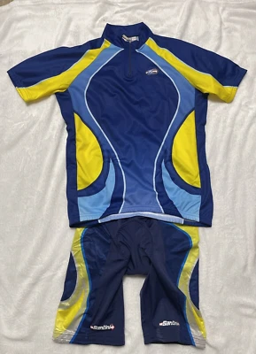 SMS Santini Italy Team Cycle Kit Cycling Bike Bibs Shorts + Jersey Shirt Sz XL — 第 1/4 张图片