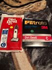 Dirt Devil Upright Deluxe & MVP Model Style C Vacuum Cleaner Bags Qty 6. A1