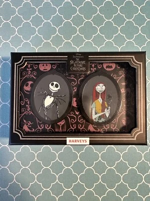 Jack and Sally Pesadilla antes de Navidad Juego de 2 Pin Caja Harvey’s Foto 1 de 2