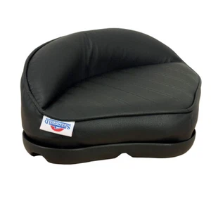 Springfield Pro Stand-Up Boat Fishing Casting Seat Black Vinyl Padded Cushion - Picture 1 of 4