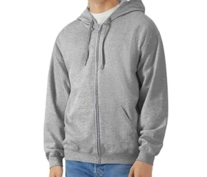 Gildan Softstyle � Peso Medio Manga Larga Cremallera Completa Capucha Sudadera - Imagen 1 de 8