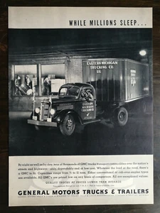 Camiones General Motors 1967 vintage Eastern Michigan Trucking anuncio original 721 - Imagen 1 de 1