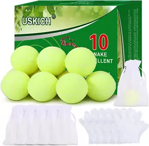 10 Pack Snake Away Repellent, Snake Repellent Balls for Repelling Outdoors Indoo - Picture 1 of 7
