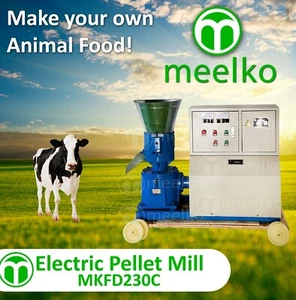 PELLET MILL 11kw ELECTRIC ENGINE 6MM DIE (Cow) - MKFD230C - Picture 1 of 7