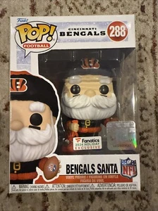 Funko pop NFL Cincinnati BENGALS Santa #288 FANATICS EXCLUSIVE - Picture 1 of 3